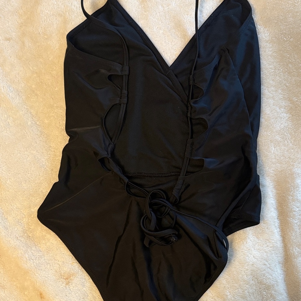 Vici Black One Piece Swimsuit - Picture 2 of 3